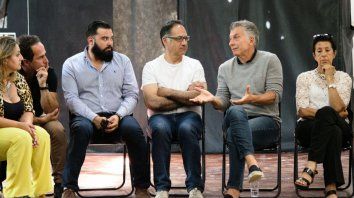Charla. Macri también deslizó críticas a su equipo económico. Charla. Macri también deslizó críticas a su equipo económico.
