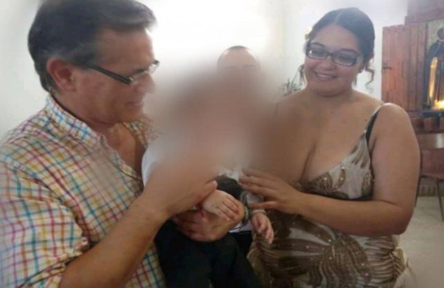 Horacio Borda junto a su pareja, Luciana Díaz.