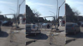 Accidente.El impacto ocurrió en Av. Freyre y Mendoza Accidente.El impacto ocurrió en Av. Freyre y Mendoza