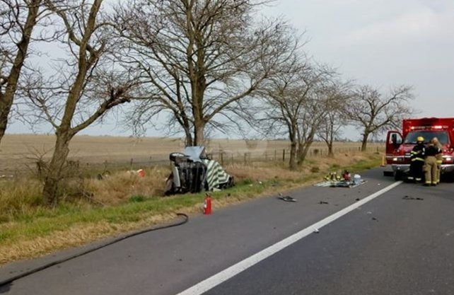 Así quedó el vehículo tras el accidente. 