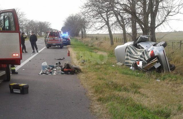 Así quedó el vehículo tras el accidente. 