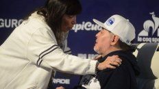 la hermana de cristina dio la nota en la presentacion de maradona la hermana de cristina dio la nota en la presentacion de maradona