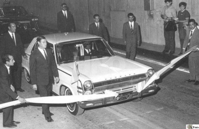 Inauguracion del Tunel Subfluvial, 13 de diciembre de 1969