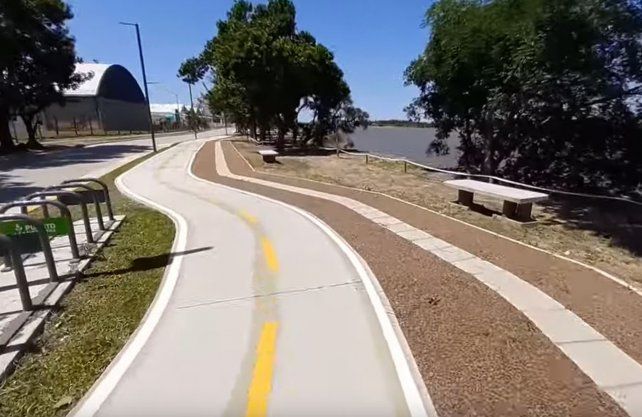 Recorrida por el nuevo paseo.