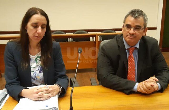 Los fiscales Cristina Ferraro y Andrés Marchi.