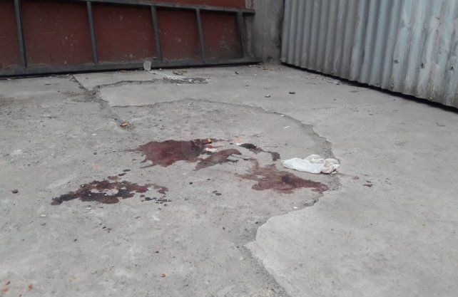 El patio de la casa de barrio Scarafía en dónde sucedió la masacre.