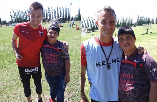 Tom&aacute;s pudo disfrutar de la pr&aacute;ctica de Col&oacute;n y llevarse una camiseta autografiada. 