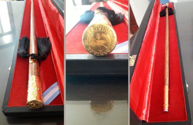 Réplica del bastón del Brigadier que se llevará Lifschitz. <div><br></div>