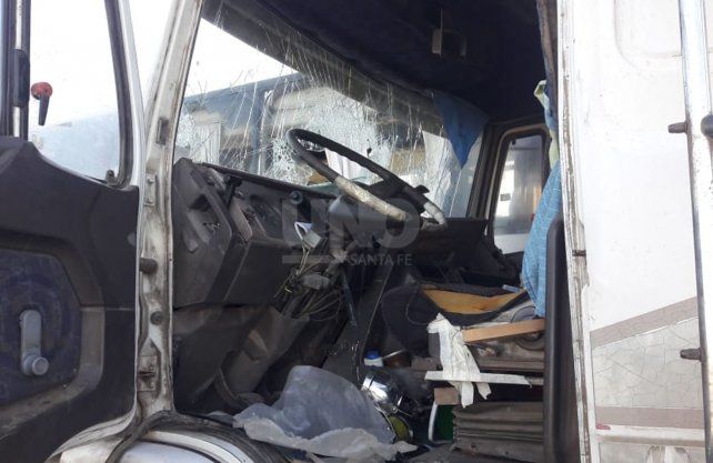 Imágenes del siniestro ocurrido en la autopista, a la altura de Coronda. 