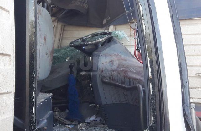 Imágenes del siniestro ocurrido en la autopista, a la altura de Coronda. 