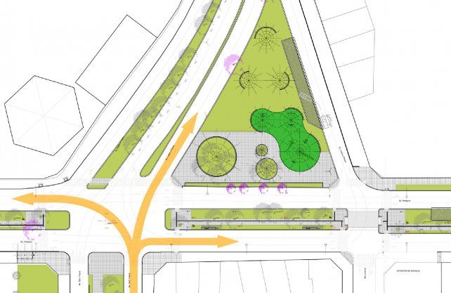 Avenida Freyre, circulación sentido norte.