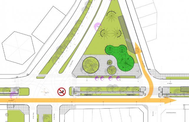 Circulación por Bulevar Pellegrini sentido este. Estará prohibido el giro a la izquierda a la altura de avenida Freyre. Sí se podrá tomar López y Planes hacia el norte a la altura de calle San Lorenzo.