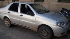 El auto en dónde fue baleada la mujer de 26 años. El auto en dónde fue baleada la mujer de 26 años.