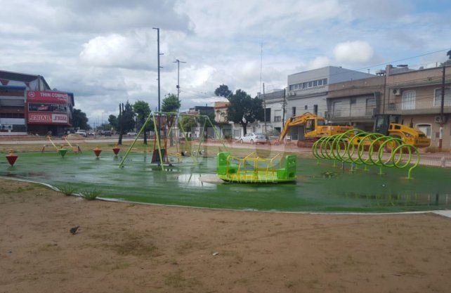 Las obras que comenzaron en julio de 2018 se fueron demorando y hoy se observa de poco a escaso movimiento.