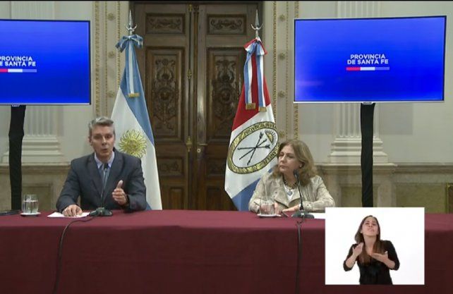 Alejandro Grandinetti y Sonia Martorano brindaron los últimos datos actualizados del Ministerio de Salud de la provincia sobre el coronavirus.