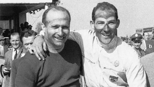 Moss y Fangio juntos, en sus &eacute;pocas de esplendedor de <a href=