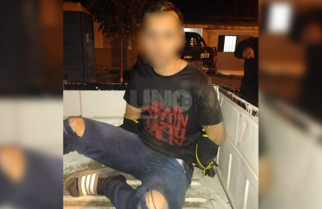 El detenido por violar el aislamiento en barrio San Lorenzo. 