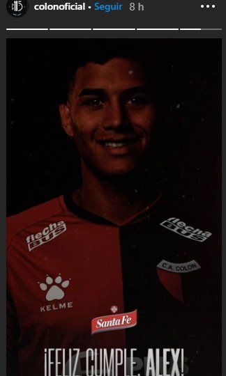 El defensor rojinegro fue saludo en las redes de Colón