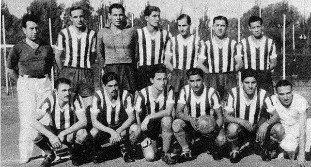 El equipo de Uni&oacute;n que hizo su estreno en los torneos de AFA en 1940.