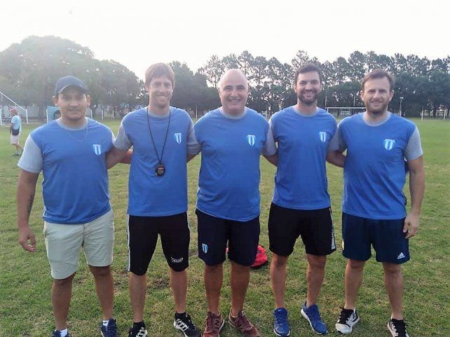 Imhoff junto a los miembros del cuerpo t&eacute;cnico de la prestigiosa entidad de Las Colonias.