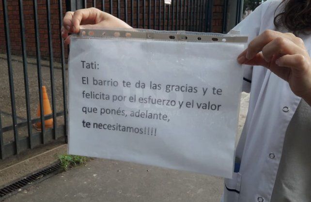 El mensaje que le dejaron a Tatiana en su casa