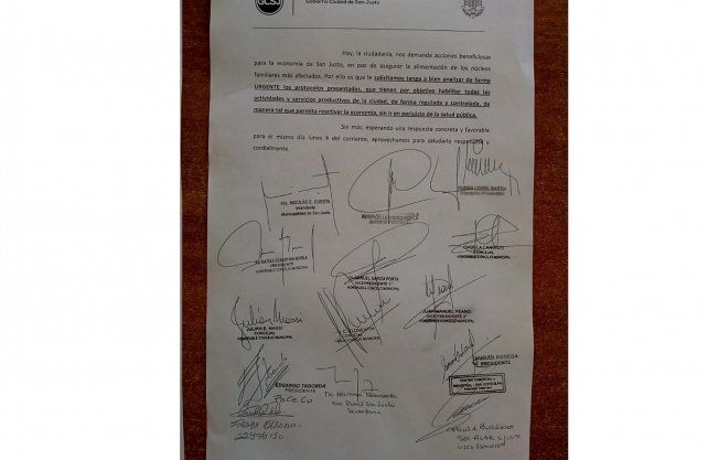 En&eacute;rgico reclamo en San Justo para que se flexibilice la cuarentena