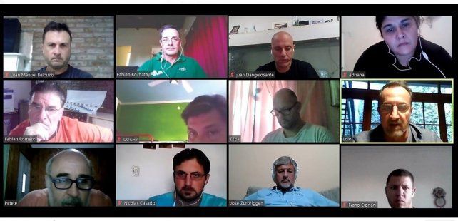 Los dirigentes del vóley santafesino se reunieron por videoconferencia.