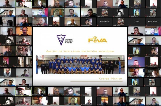 El staff de la Selección Argentina de vóley aportó sus conocimientos en medio de la pandemia.