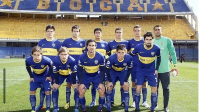 Con la Reserva de Boca, Vidal junto a varios jugadores que llegaron a Primera, como Sauro, Sànchez Miño, Cángele, entre otros.