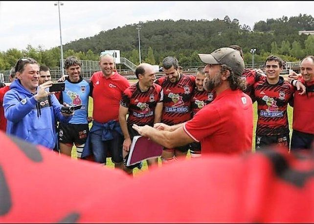 De Azcuénaga viene de entrenar al Gaztedi Rugby Taldea.