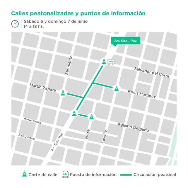 Cortes de calle y puestos de información sobre avenida General Paz. 