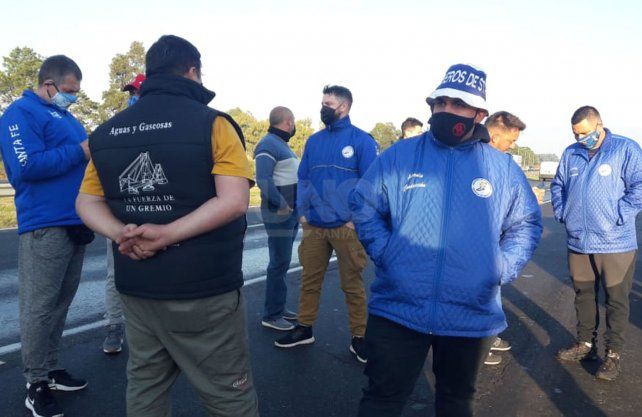 Imagen de la protesta de camioneros