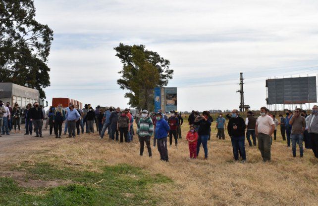 Michlig acompañó la caravana de protesta contra el gobierno de Santiago del Estero