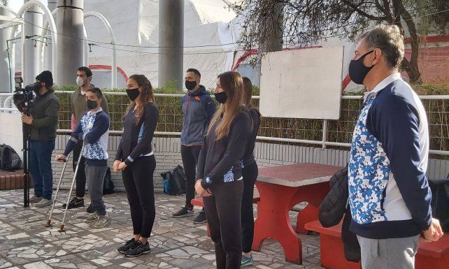 Gabriel Morelli y Romina Inwinkelried entrenaron en el sur provincial.