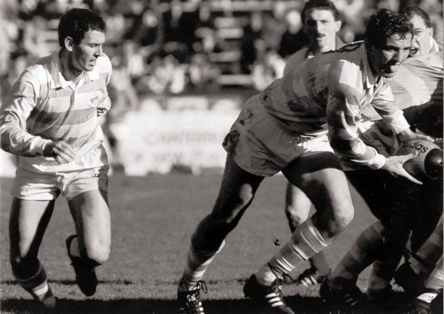 Un cl&aacute;sico, Tati Milano con la camiseta de Los Pumas.