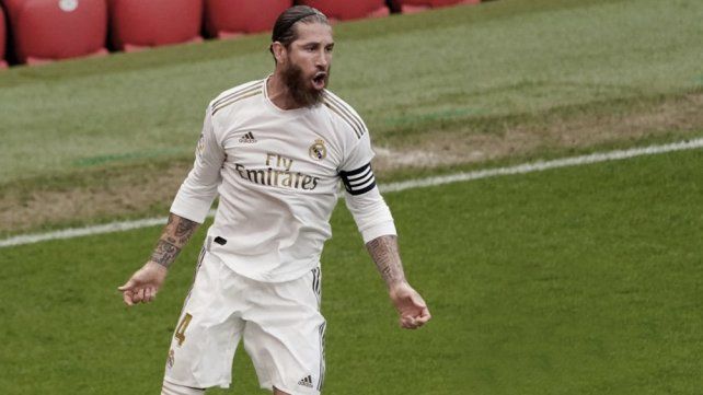 Sergio Ramos anot&oacute; de penal el gol del triunfo del Real Madrid en Bilbao.