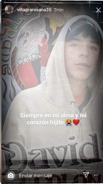 La mam&aacute; de Brian Fern&aacute;ndez record&oacute; a su hijo David, que era fan&aacute;tico hincha de Col&oacute;n.