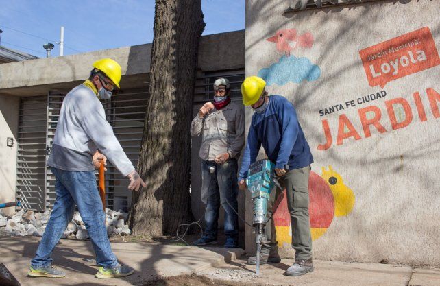 Nuevas veredas para jugar en el Jard&iacute;n Municipal Loyola Sur
