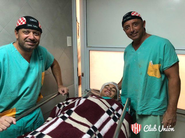 Franco Godoy fue operado el pasado 30 de enero de una grave lesi&oacute;n de rodilla y ya trabaja con el plantel de Uni&oacute;n.