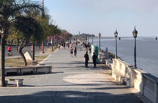 Coronavirus y primavera. As&iacute; luci&oacute; la Costanera santafesina