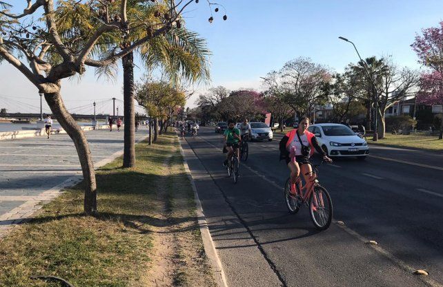 Coronavirus y primavera. As&iacute; luci&oacute; la Costanera santafesina