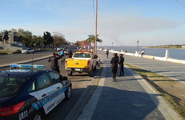 Coronavirus y primavera. As&iacute; luci&oacute; la Costanera santafesina
