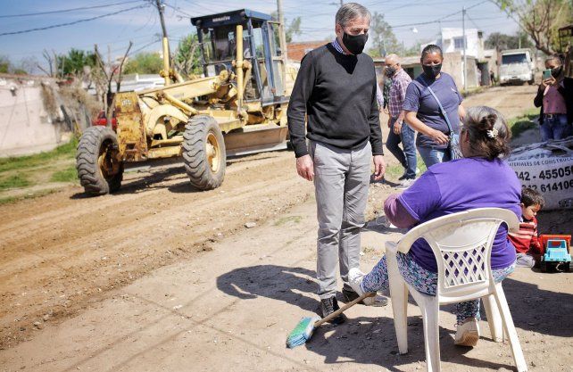 Obras de mejoras en barrio Pompeya
