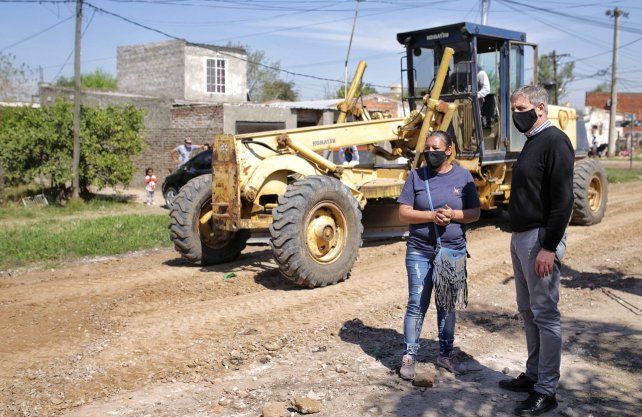Obras de mejoras en barrio Pompeya