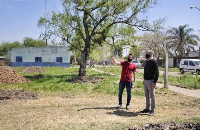 Obras de mejoras en barrio Pompeya