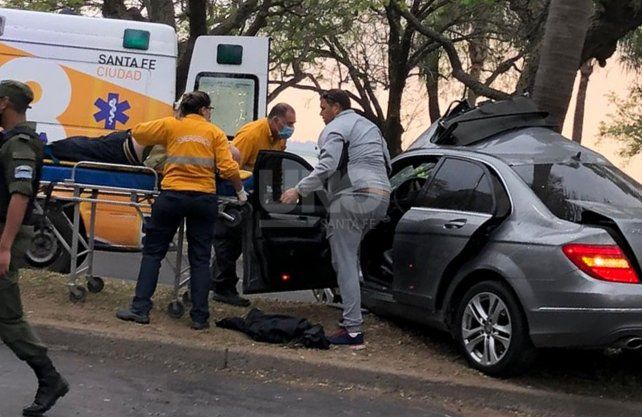 Así quedo el automóvil tras el siniestro.