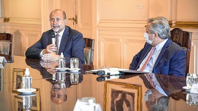 Santa Fe + Conectada: Perotti se reuni&oacute; con Fern&aacute;ndez y firmaron un pr&eacute;stamo por 100 millones de d&oacute;lares