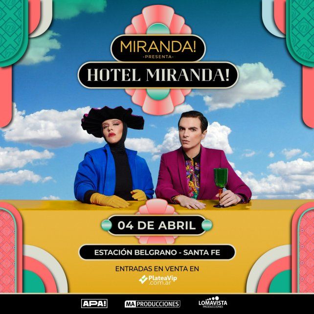Miranda! vuelve a a Santa Fe con un show exclusivo en la Estación Belgrano