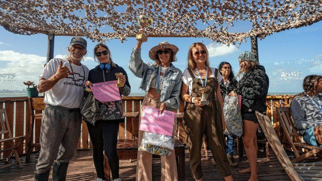 El podio de las chicas. Gontier reafirmó su nivel. En Expresion Session ganó Amparo Errecalde.