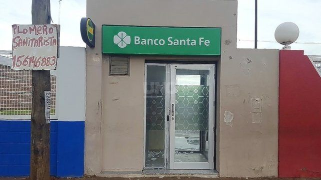 El cajero violentado en el norte de la ciudad